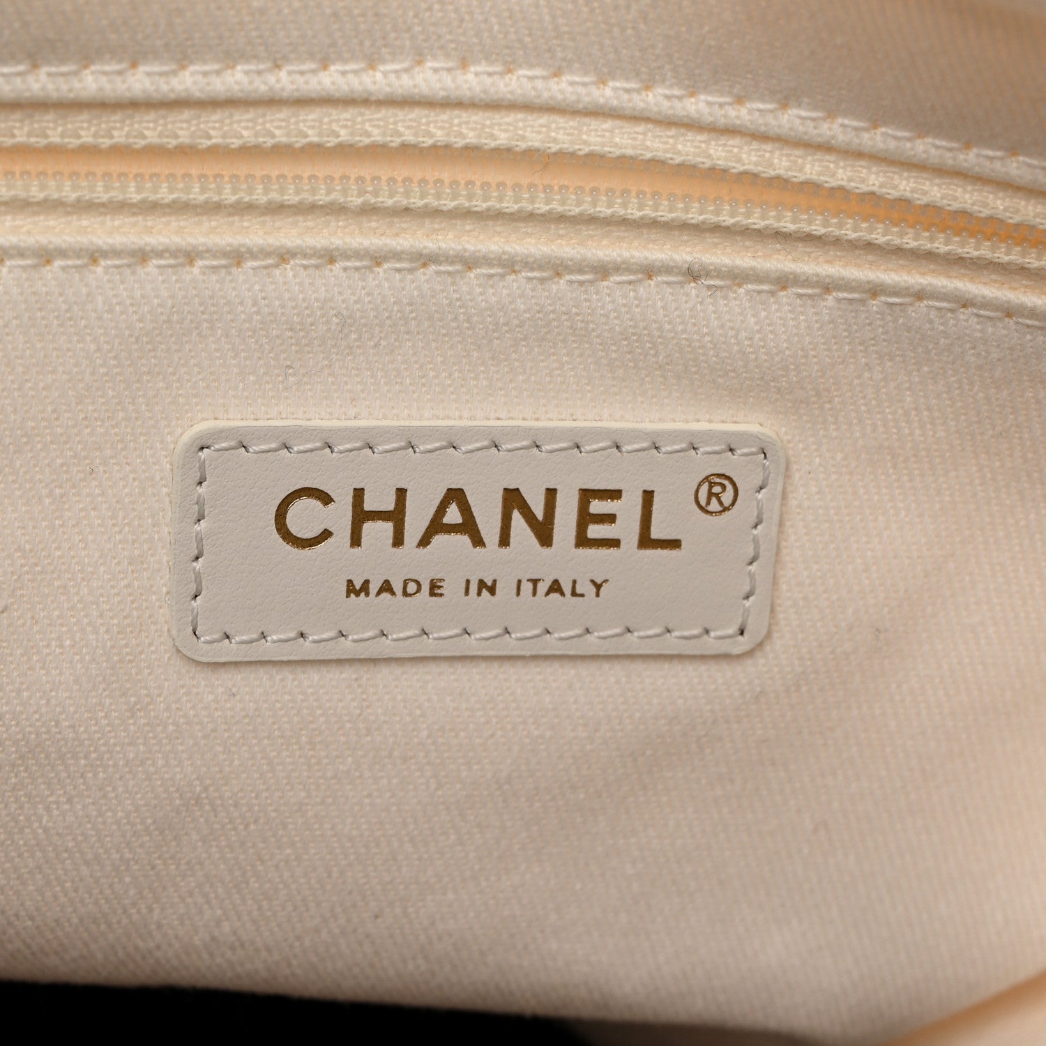 Chanel Canvas Pearl Medium Deauville Tote Ecru Beige 6 of 10