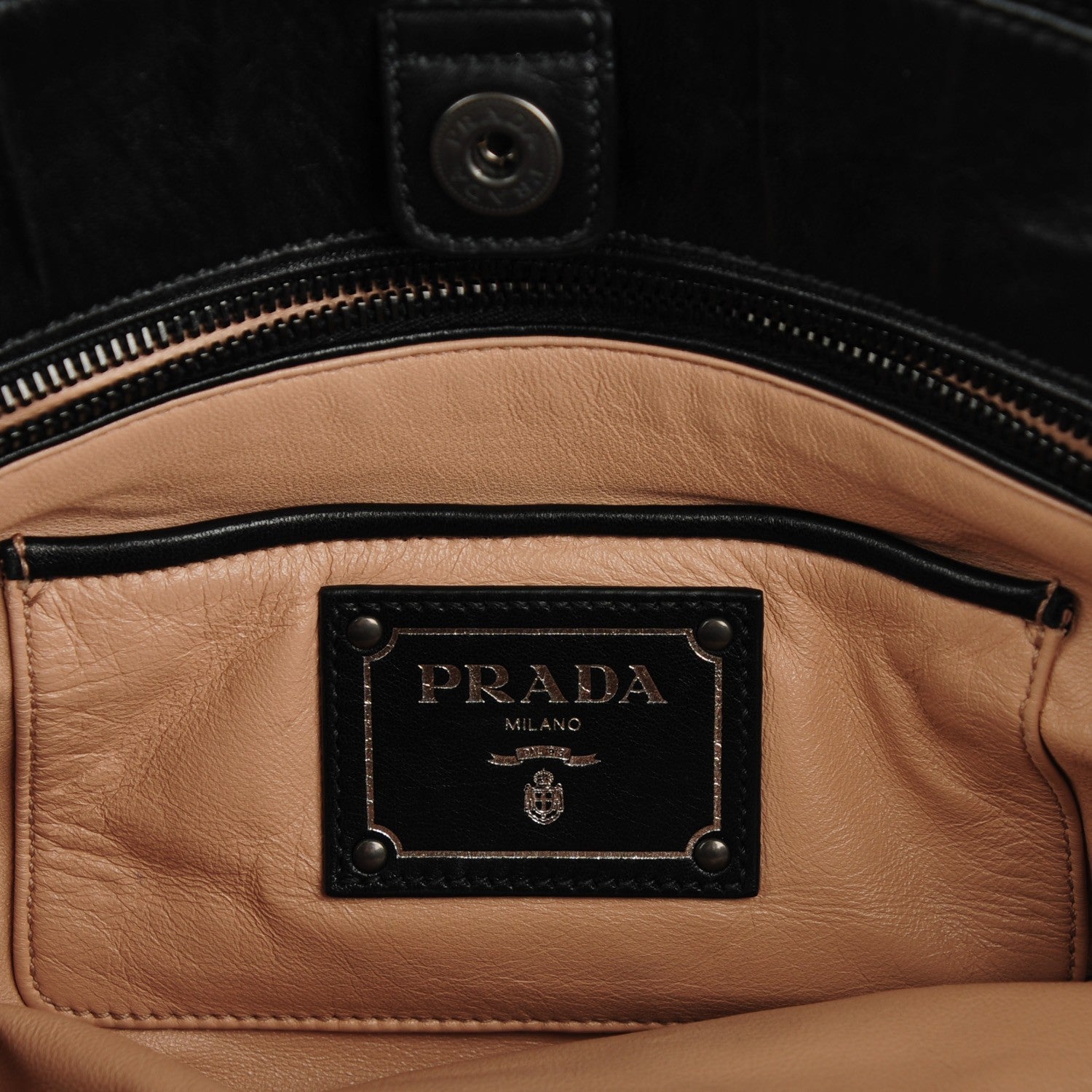 Prada Nappa Antique Satchel Nero Black 6 of 8