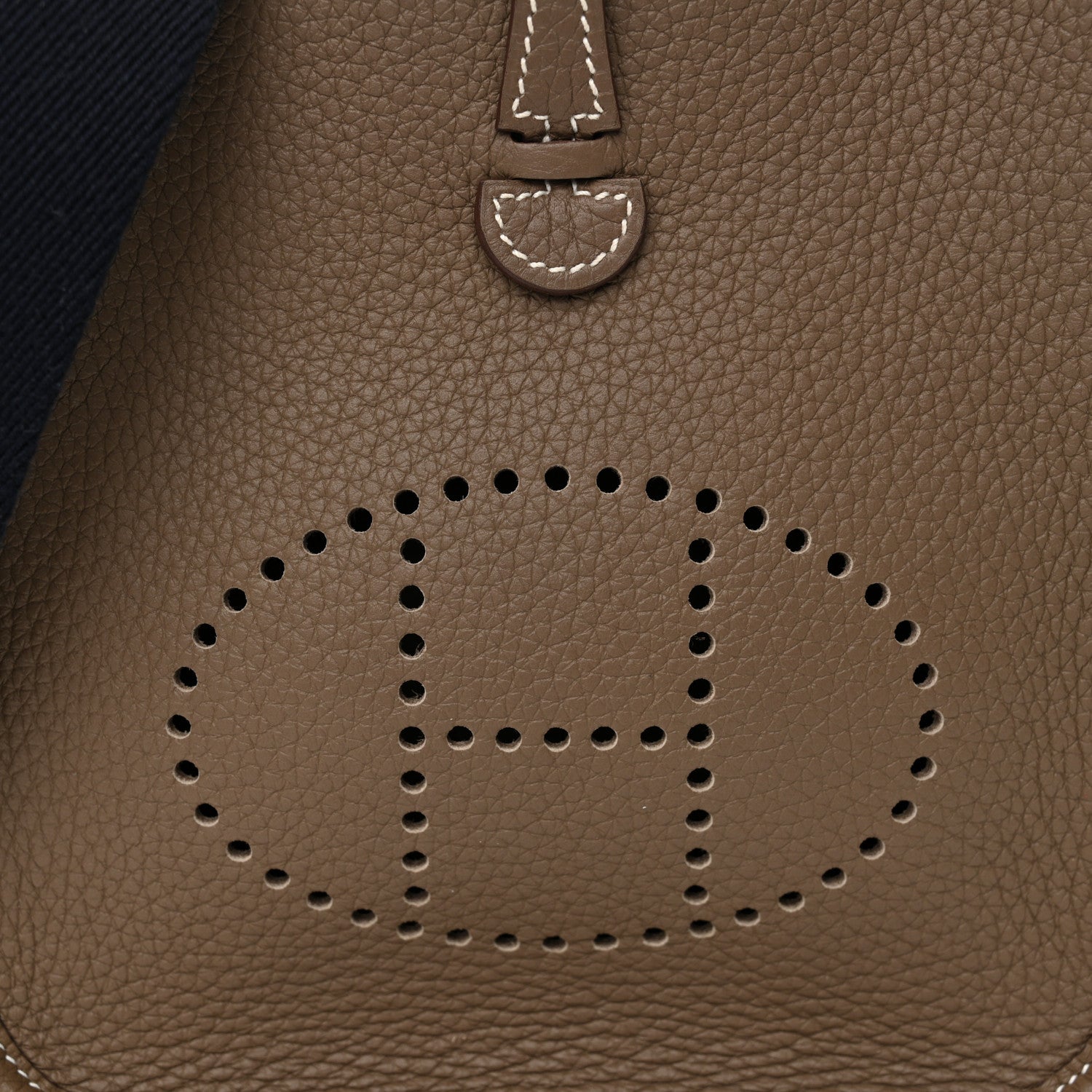 Hermes Taurillon Clemence Amazone Evelyne TPM Etoupe Bleu Indigo 8 of 11