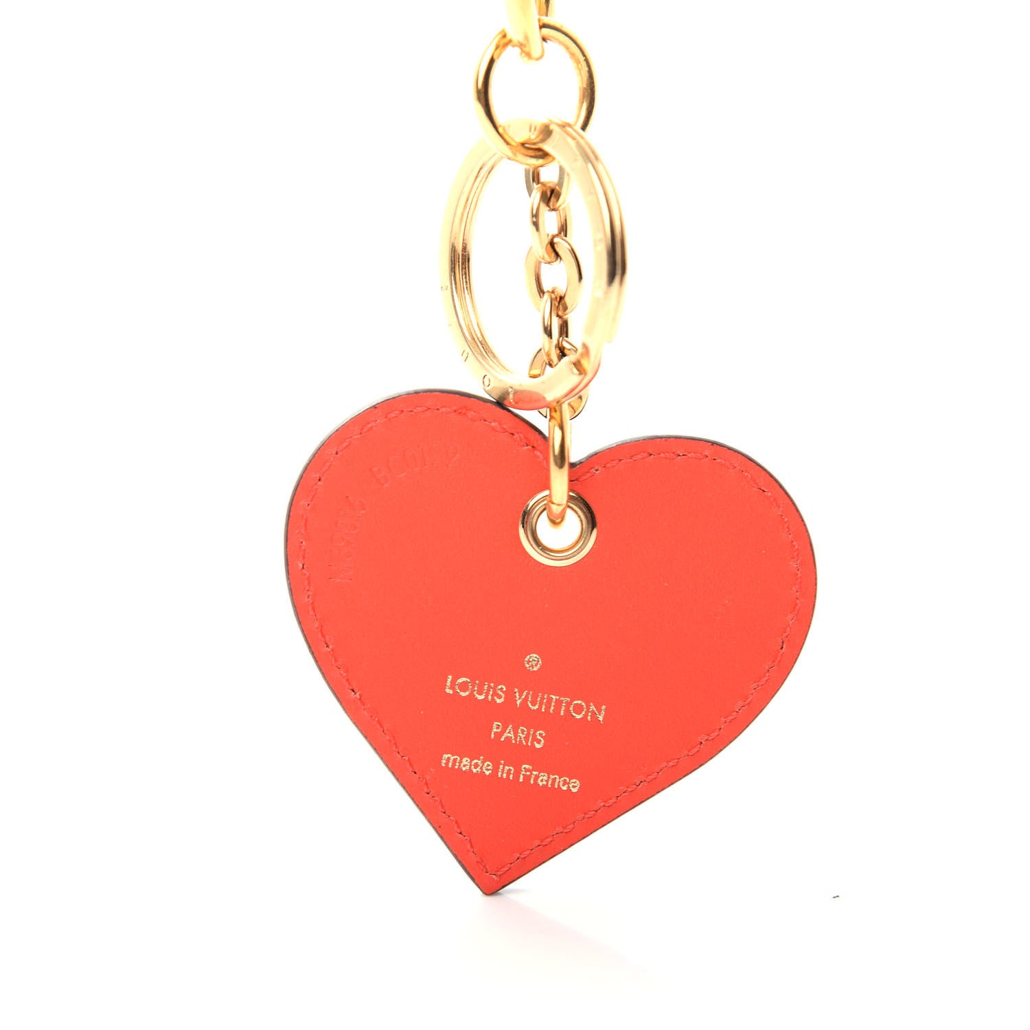 Louis Vuitton Vernis Degrade Love Lock Heart Key Holder Bag Charm Pink Red 3 of 3