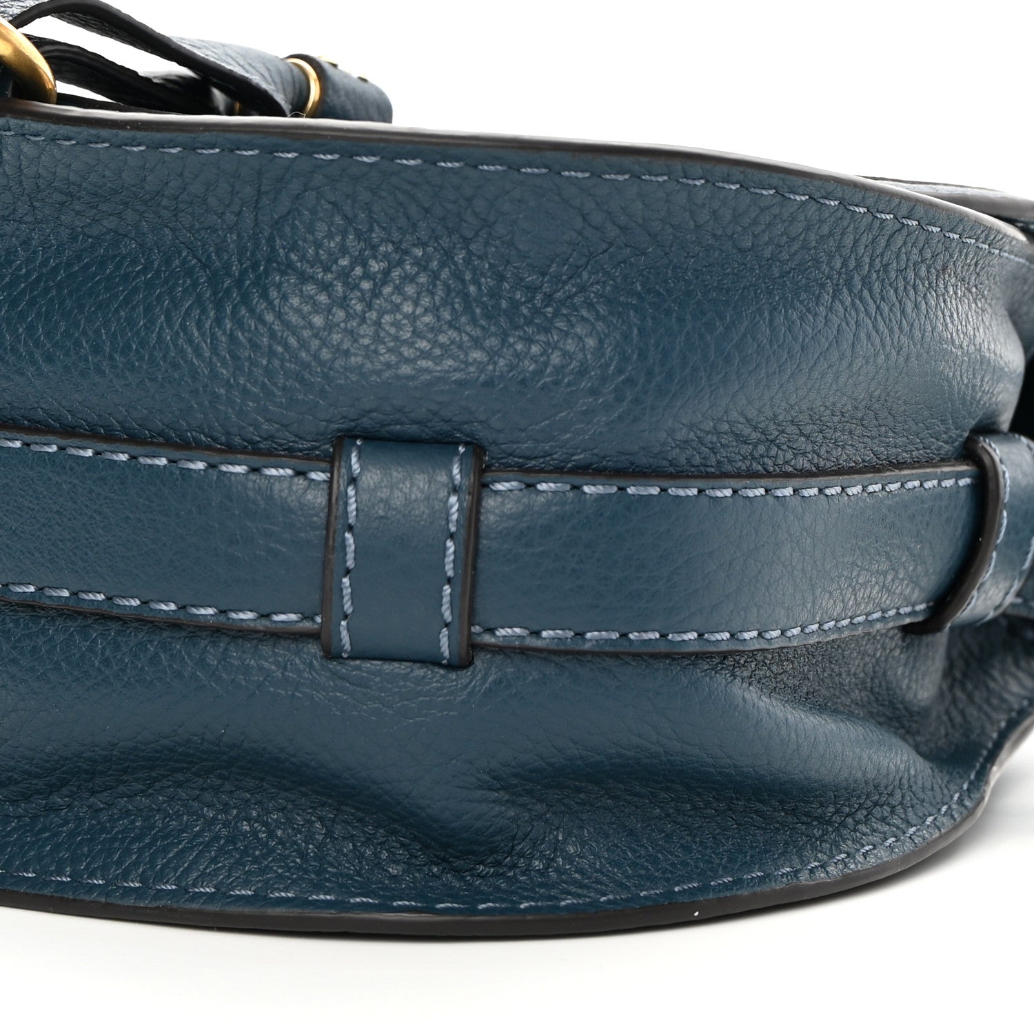 Chloe Calfskin Mini Marcie Round Crossbody Bag Royal Navy 11 of 11