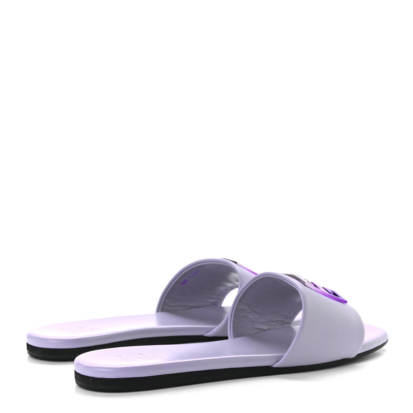 Lambskin 4G Flat Sandals 40 Lilac