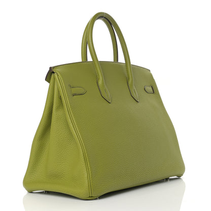 Hermes Togo Birkin 35 Vert Anis 3 of 16