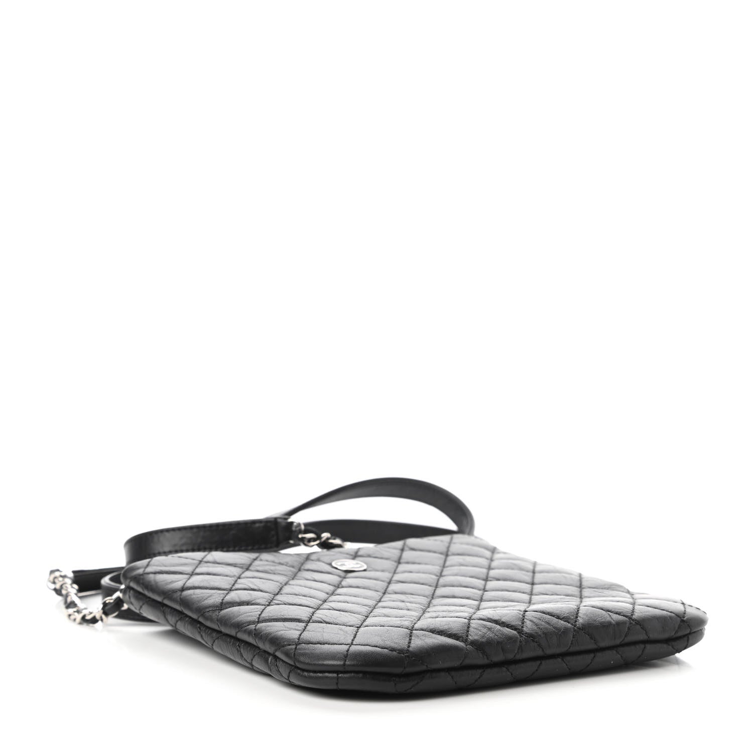 Chanel Aged Calfskin Quilted Crossbody Bag Black 4 of 10