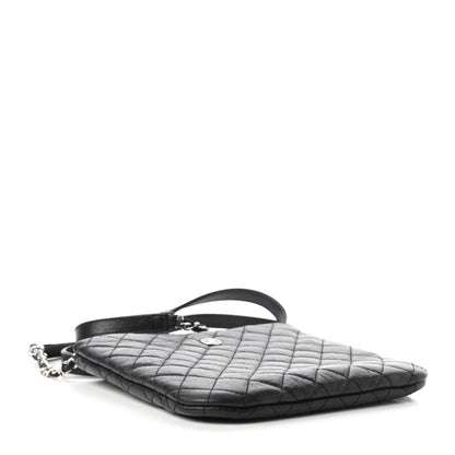 Chanel Aged Calfskin Quilted Crossbody Bag Black 4 of 10