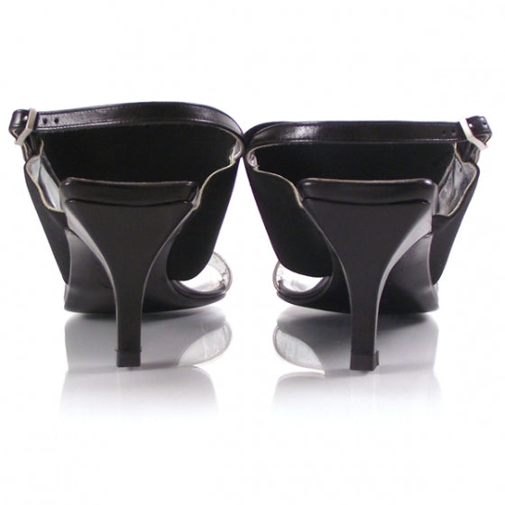 Silver Slides Heels