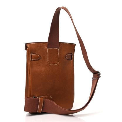 Hermes Natural Barenia Faubourg Hac A Dos PM Backpack Fauve 3 of 10