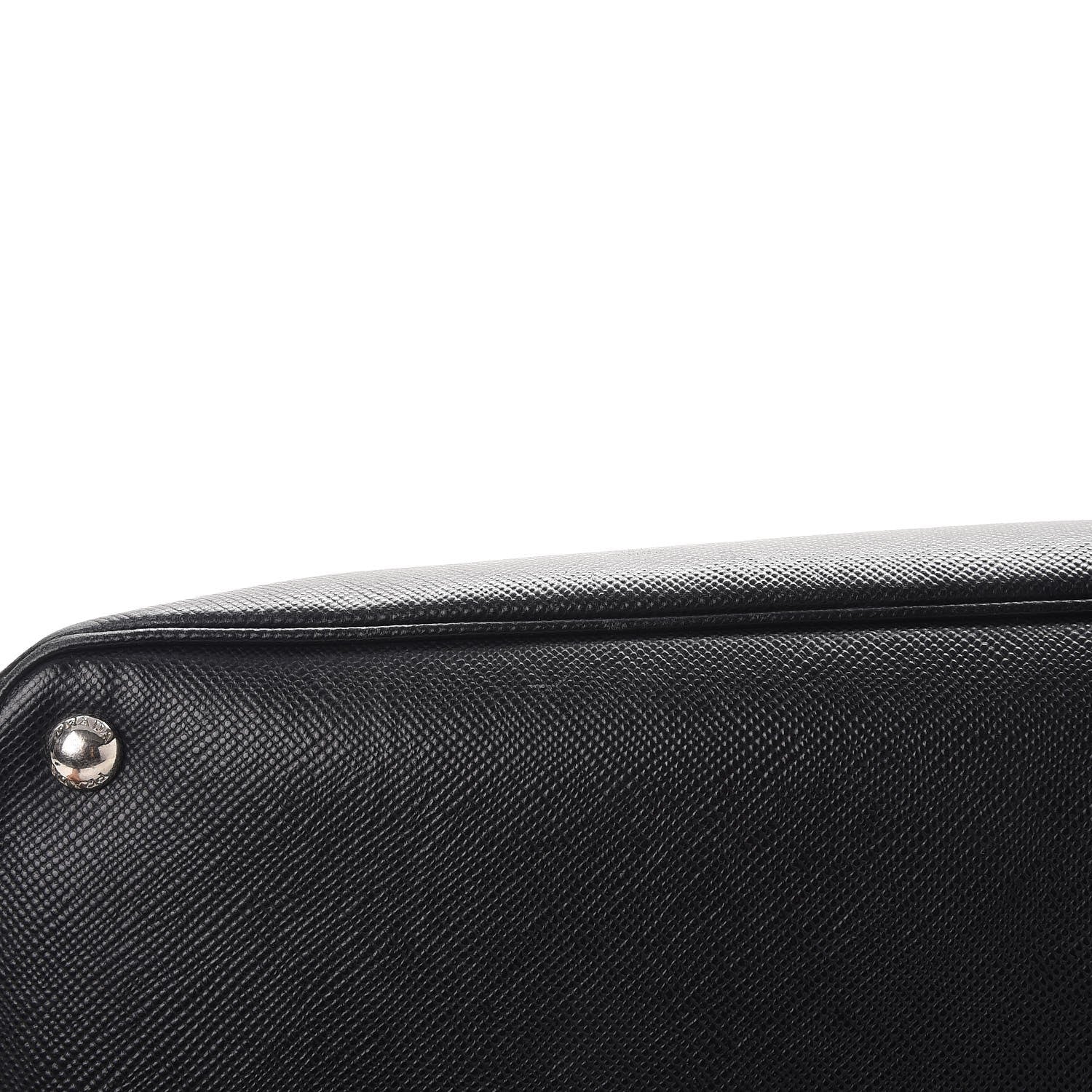 Prada Saffiano Cuir Twin Tote Nero Black 15 of 17
