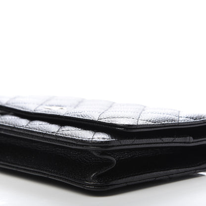 Chanel Caviar Quilted Wallet On Chain WOC Black 7 of 10