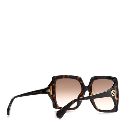 Gucci Acetate Square Frame Sunglasses GG0876SA Tortoise 4 of 8