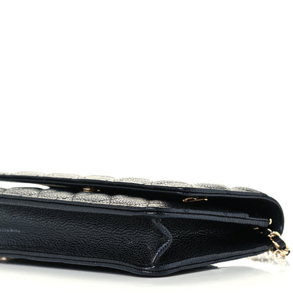 Chanel Caviar Quilted Wallet On Chain WOC Black 11 of 13