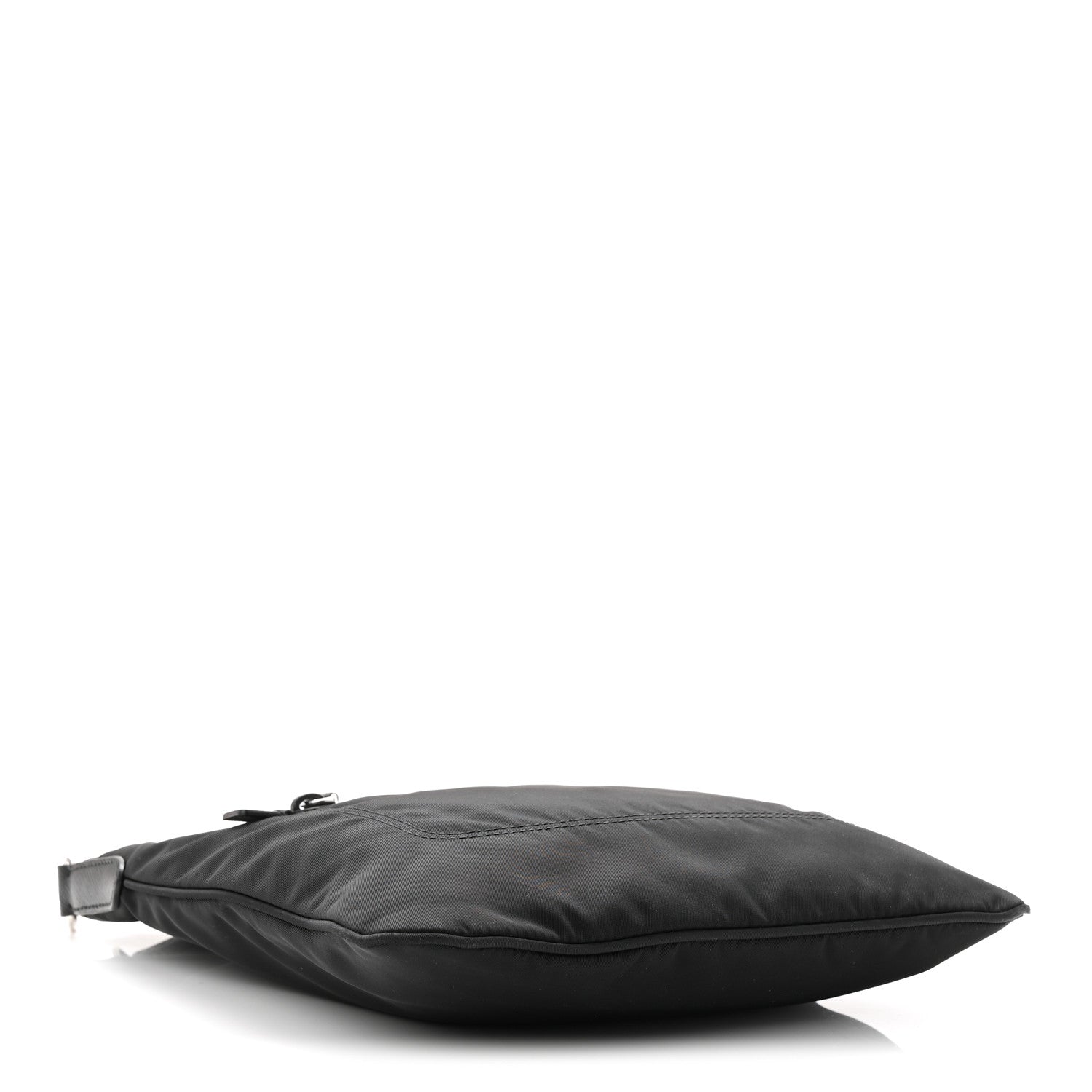 Prada Tessuto Nylon Saffiano Flat Messenger Bag  Black 7 of 21