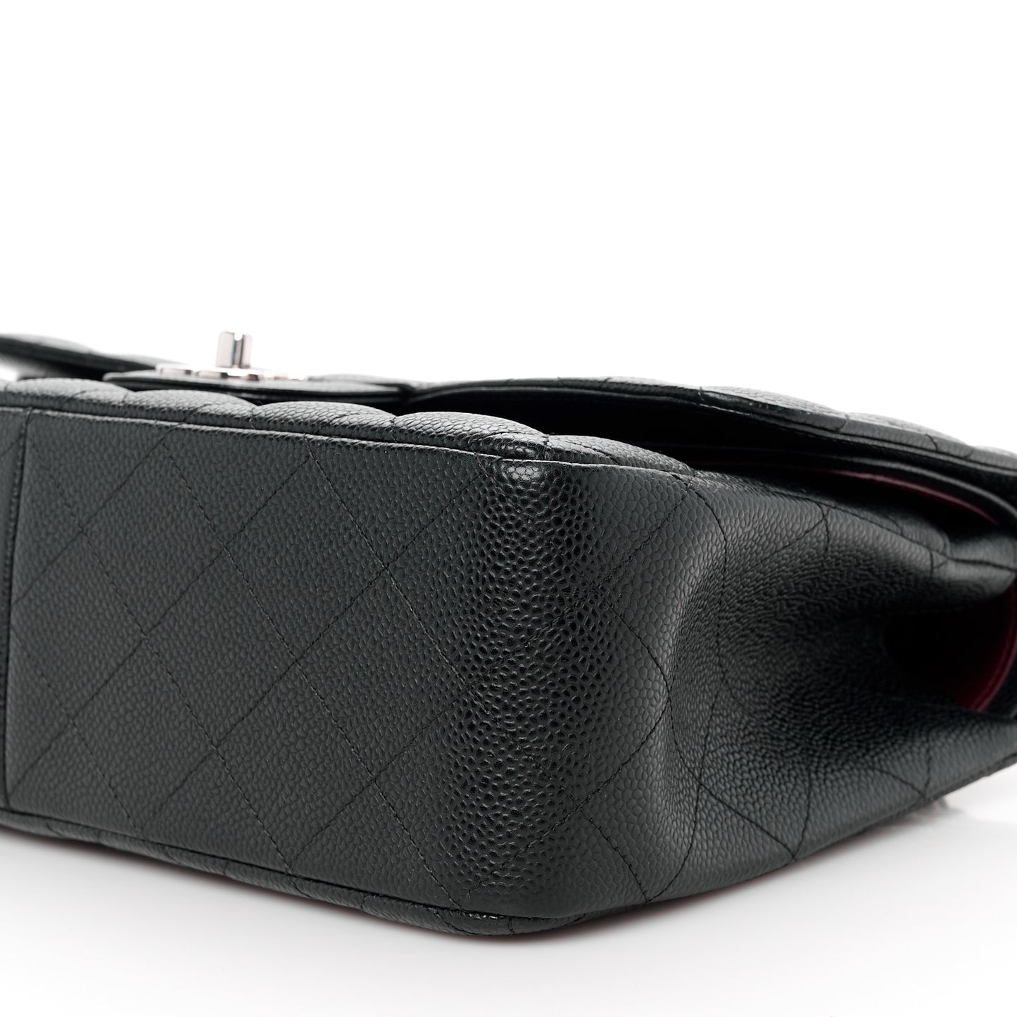 Caviar Quilted Mini Rectangular Flap Black