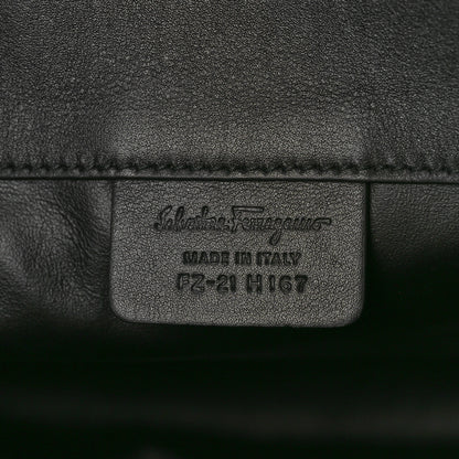 Salvatore Ferragamo Calfskin Large Studio Bag Black 7 of 10