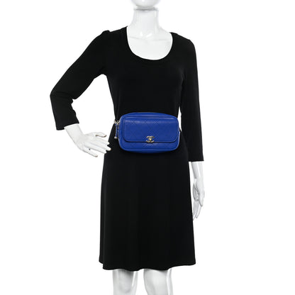 Chanel Calfskin Casual Trip Waist Bag Blue 2 of 9