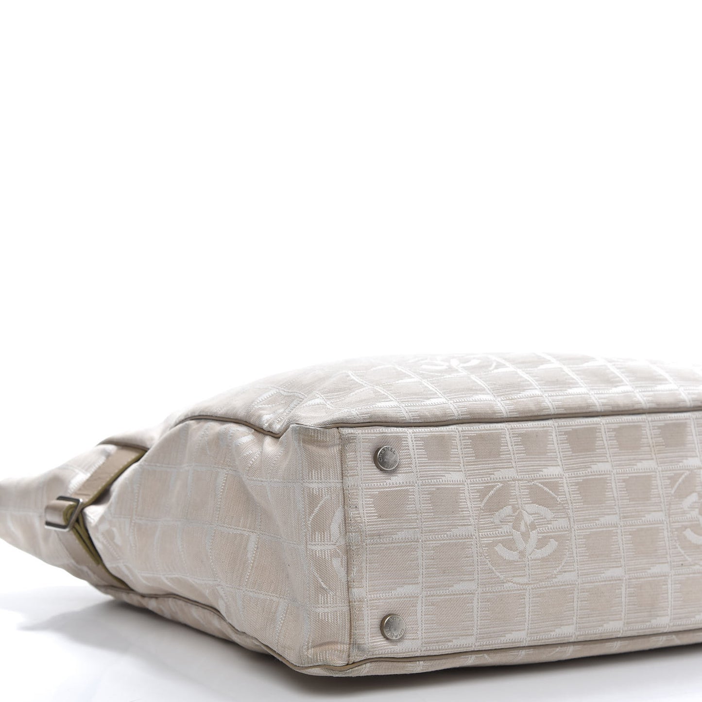 Nylon Medium Travel Tote Beige