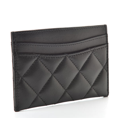 Chanel Lambskin Quilted Card Holder Black 3 of 11
