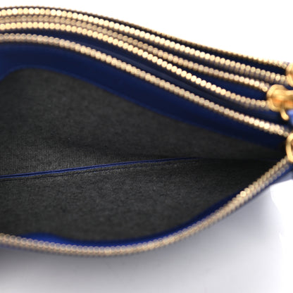 Celine Lambskin Small Trio Crossbody Bag Electric Blue 6 of 7