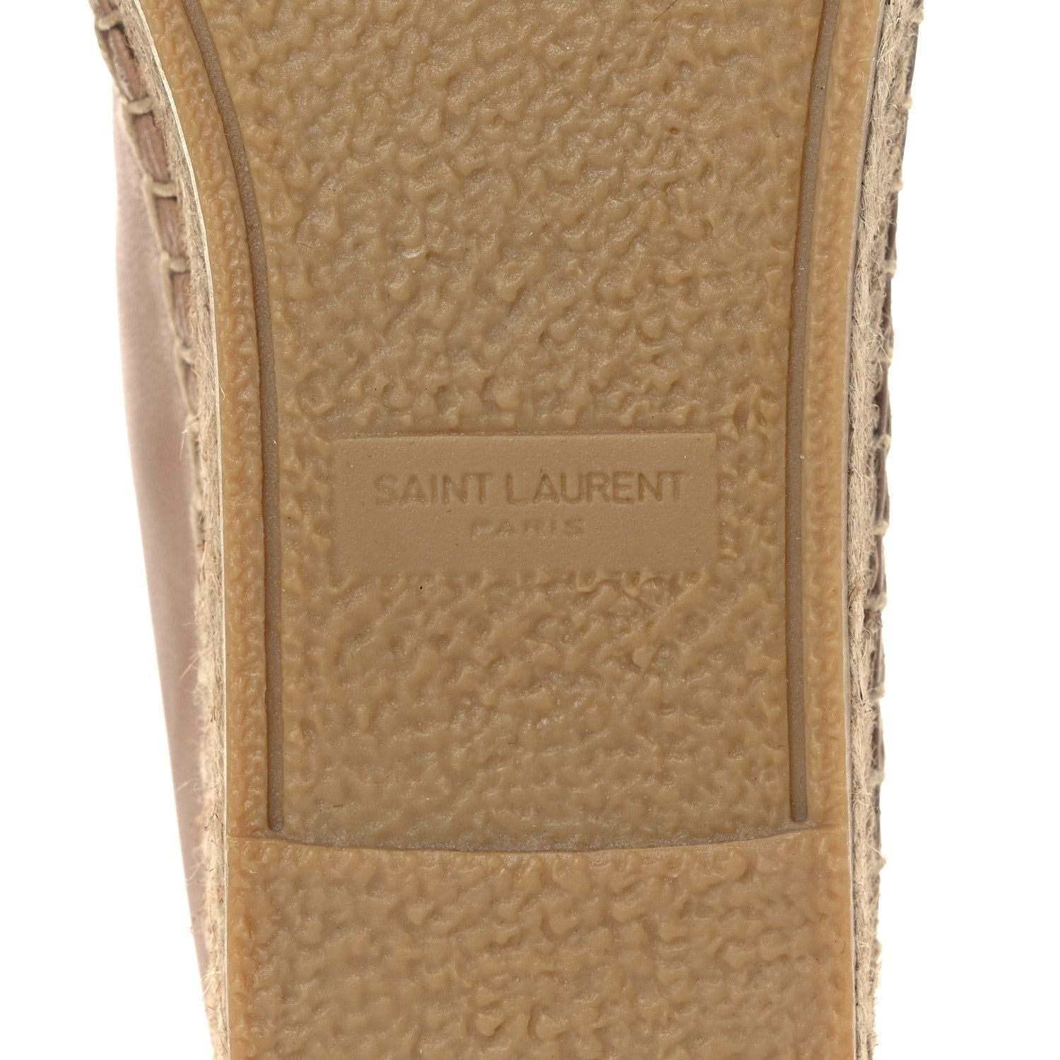 Saint Laurent Lambskin Monogram Espadrilles 37 Nude 6 of 9