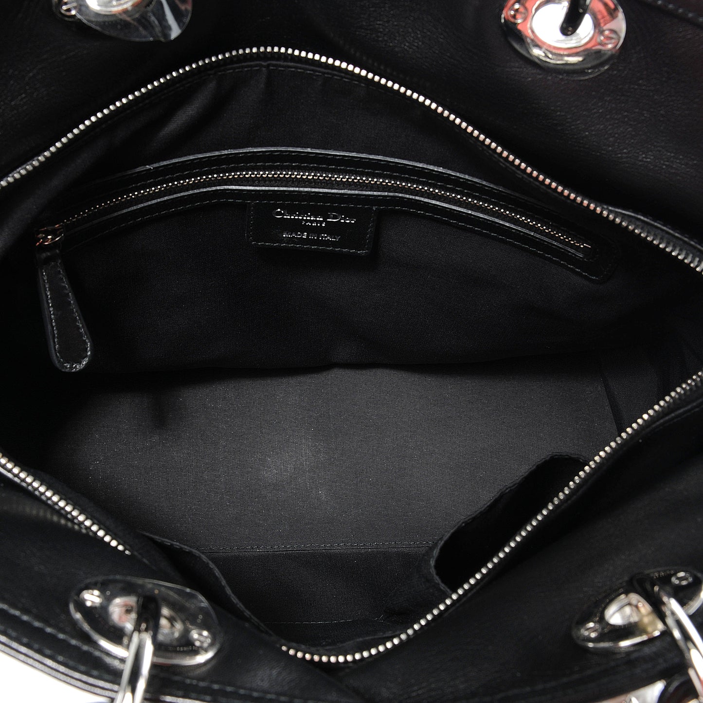 Lambskin Cannage Medium Granville Tote Black