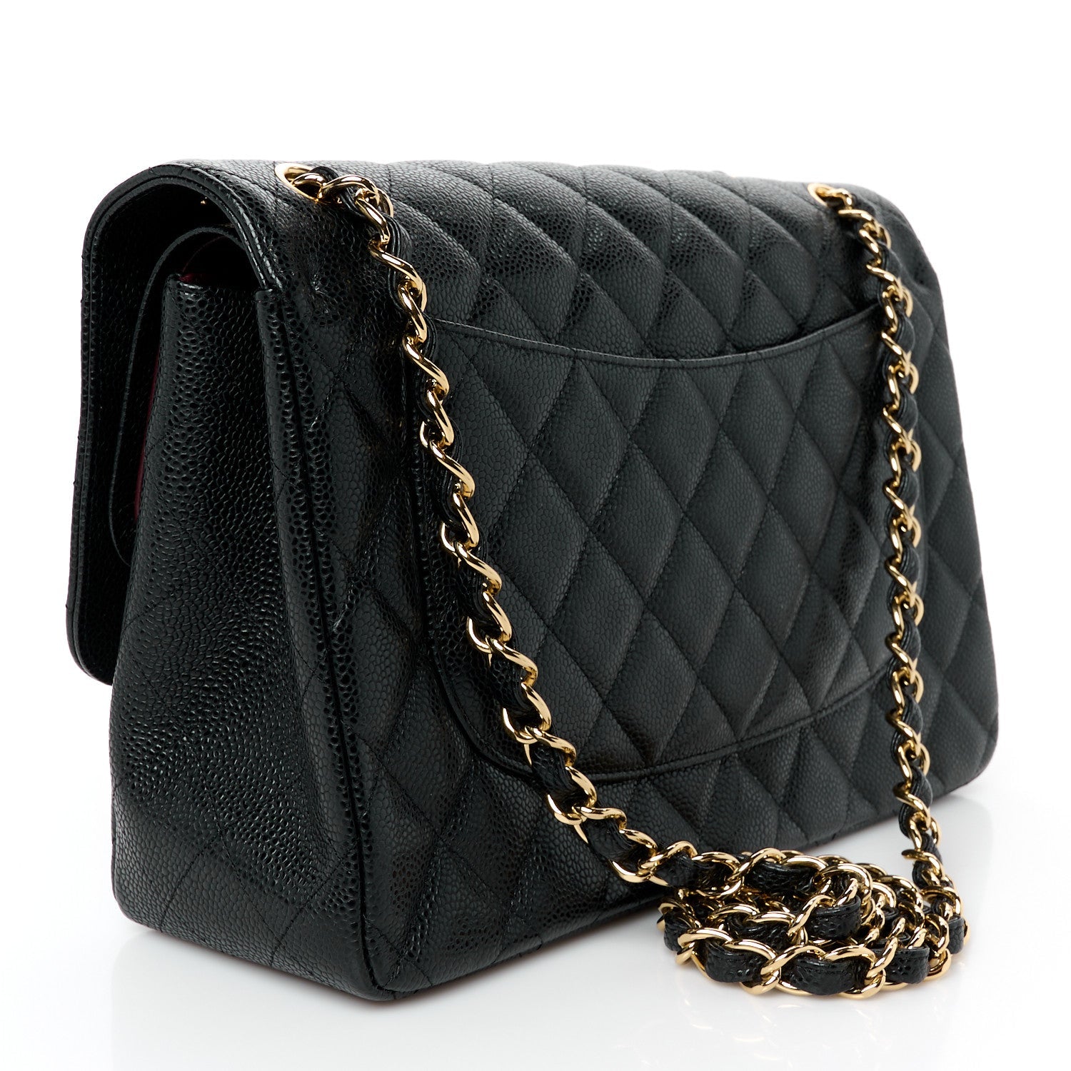 Chanel Caviar Quilted Jumbo Double Flap Black 1 of 6