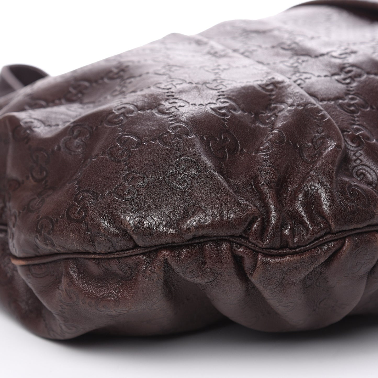 Guccissima Medium Hysteria Top Handle Bag Chocolate
