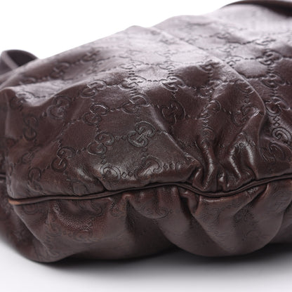 Gucci Guccissima Medium Hysteria Top Handle Bag Chocolate 6 of 13