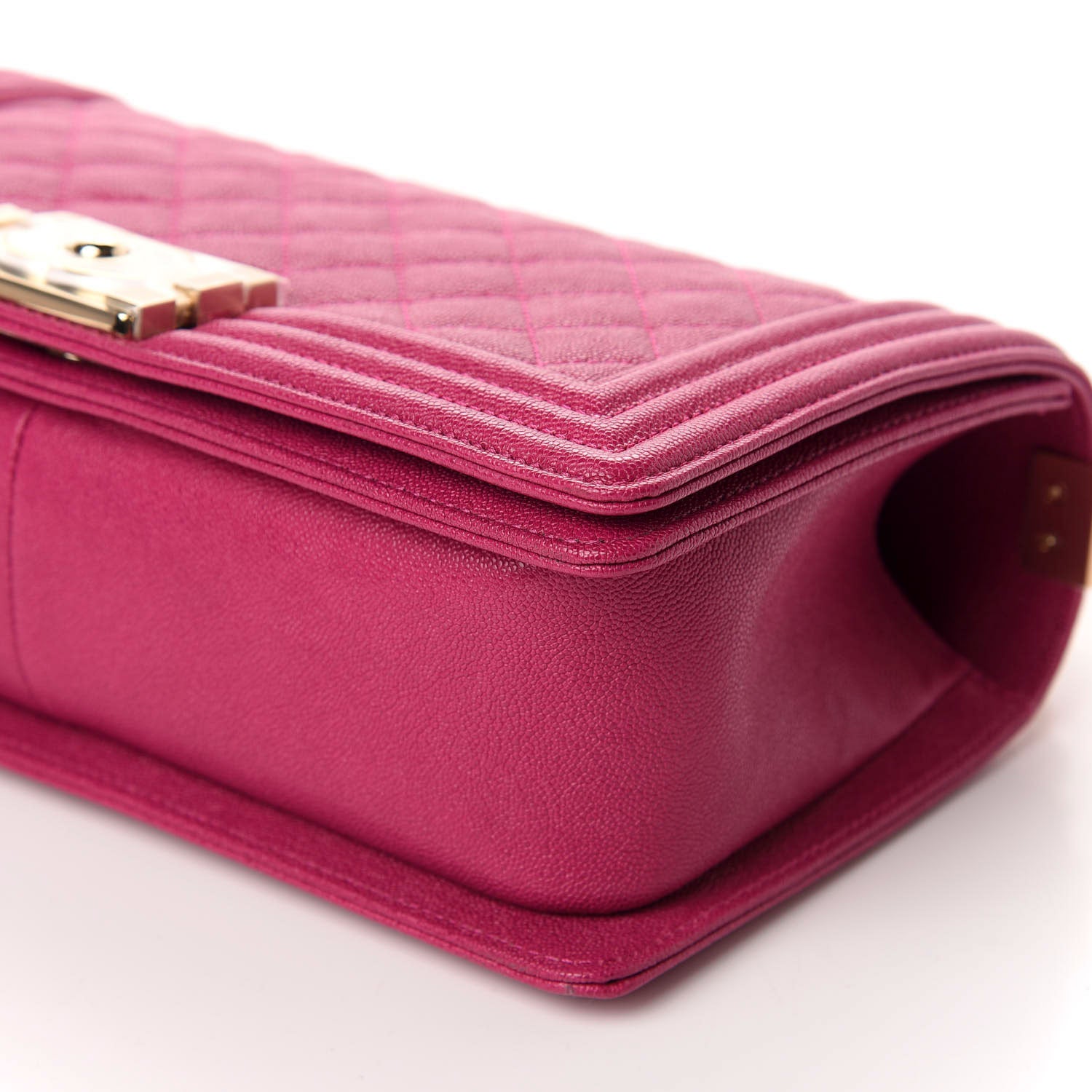 Chanel Caviar Quilted Medium Boy Flap Fuchsia 8 of 11