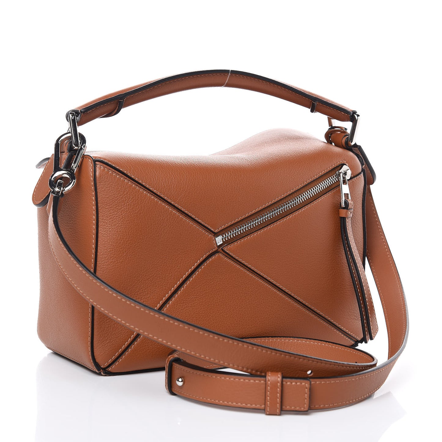 Calfskin Small Puzzle Bag Tan