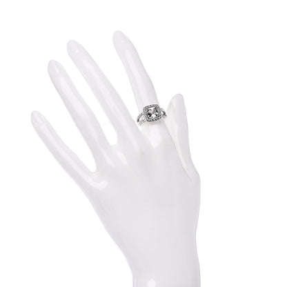 David Yurman Sterling Silver Diamond White Topaz 7mm Petite Albion Ring 49 5 2 of 5