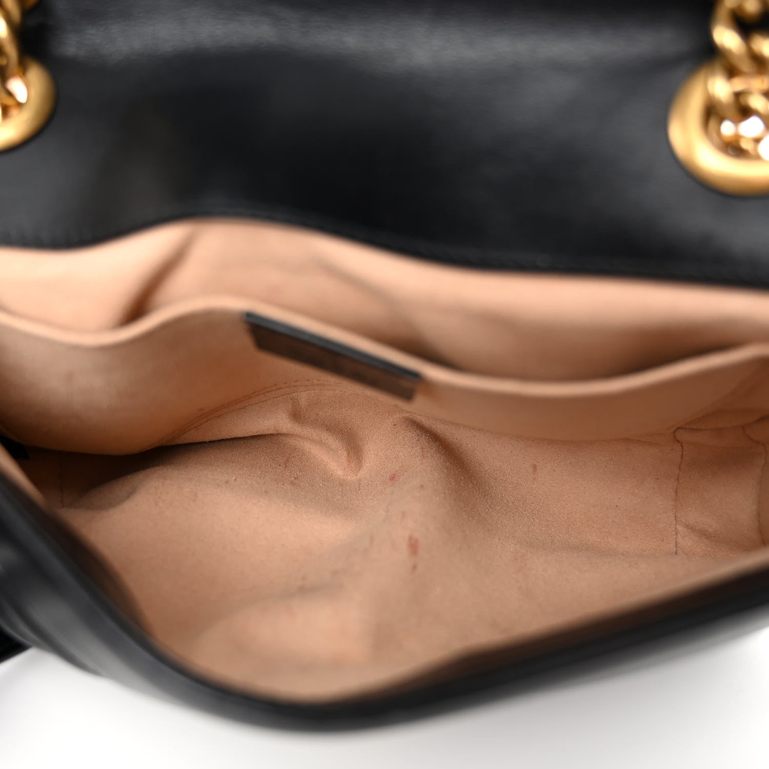 Gucci Calfskin Matelasse Mini GG Marmont Shoulder Bag Black 5 of 11
