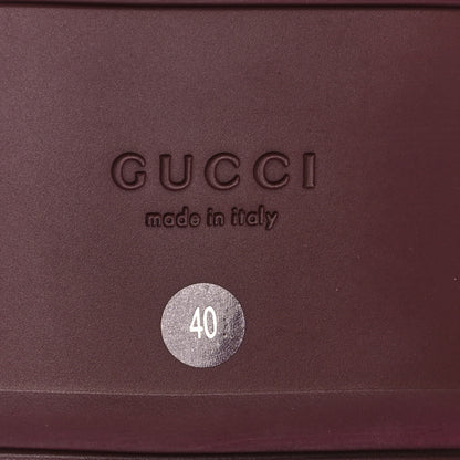 Gucci GG Supreme Monogram Womens Horsebit Slippers 40 Rosso Ancora 8 of 13