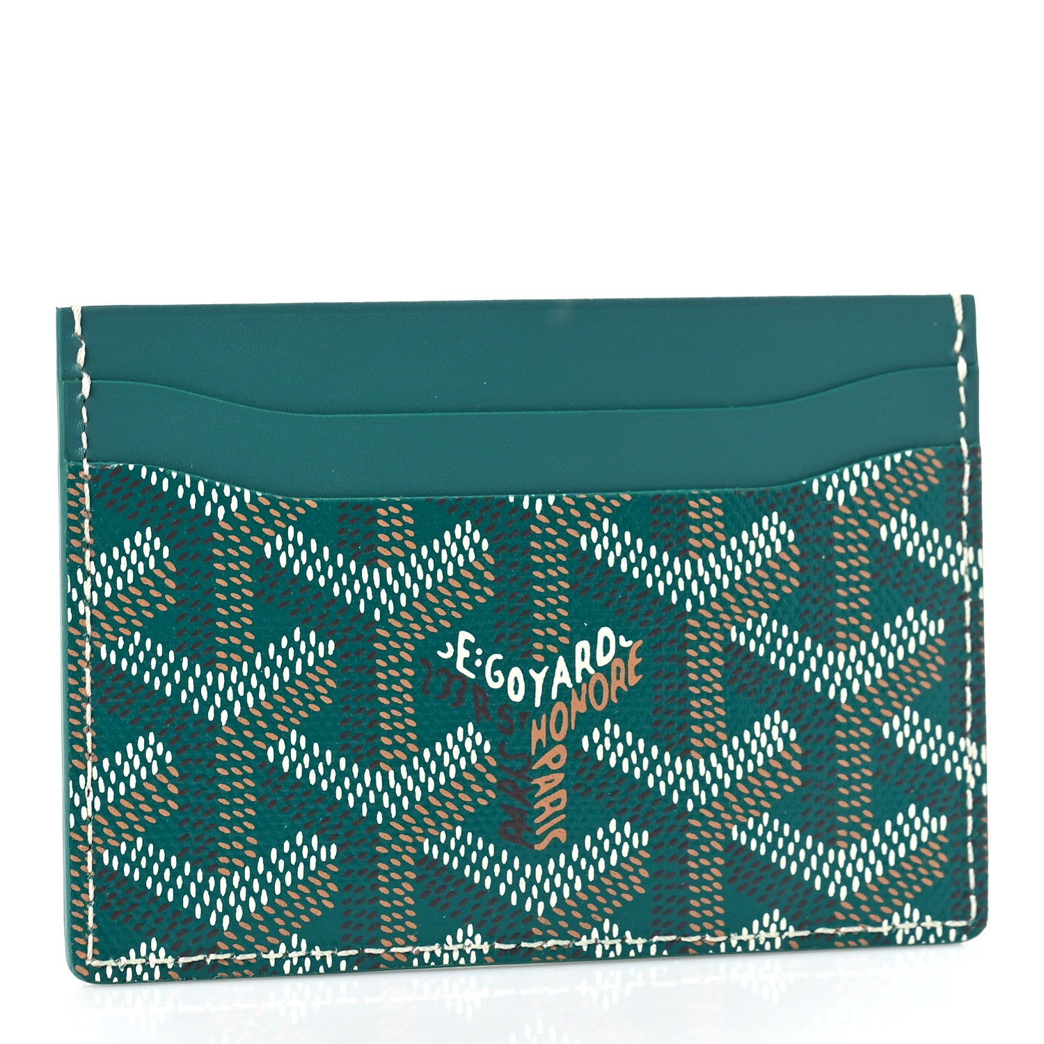 Goyard Goyardine Saint Sulpice Card Holder Green 3 of 7