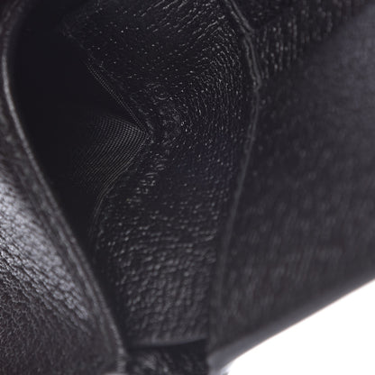Gucci Calfskin Boar Effect GG Marmont Bi-Fold Wallet Black 8 of 9