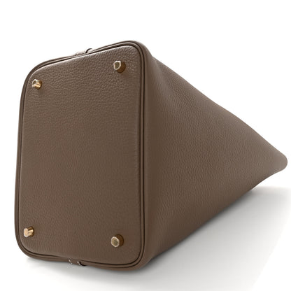 Hermes Taurillon Clemence Picotin Lock 18 PM Etoupe 10 of 10