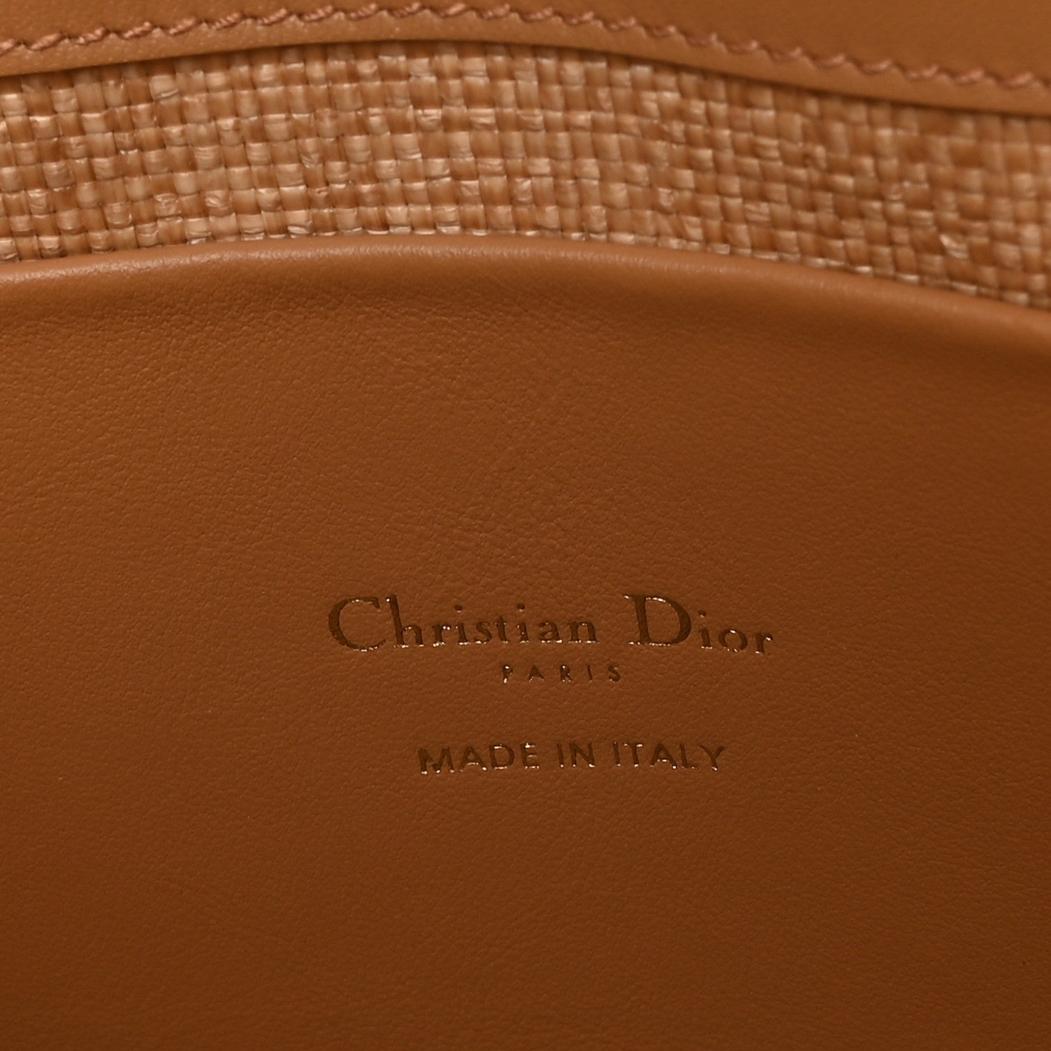 Christian Dior Raffia Macrocannage Medium Toujours Vertical Tote Natural 6 of 11