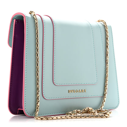 Bulgari Calfskin Serpenti Forever Crossbody Bag Light Blue 3 of 10