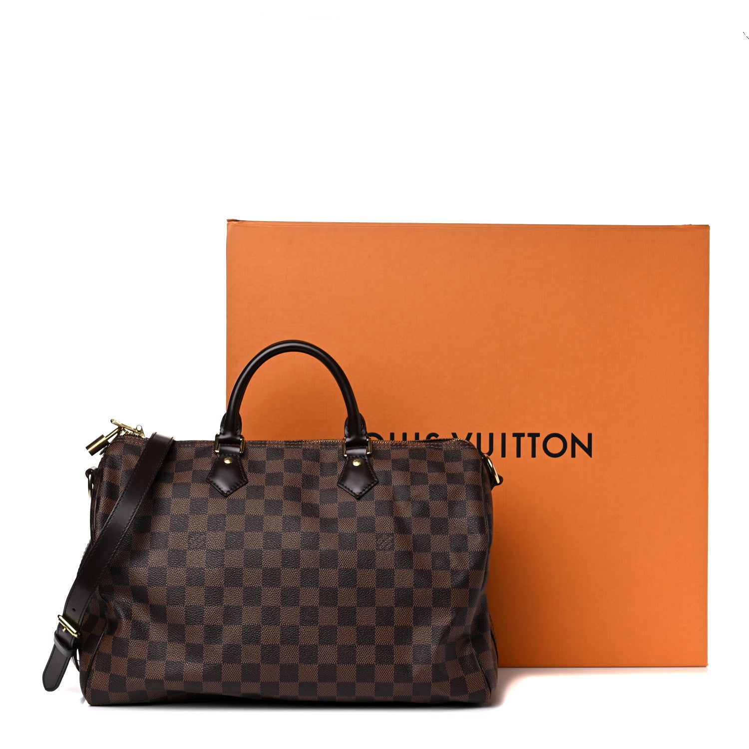 Louis Vuitton Damier Ebene Speedy Bandouliere 35 22 of 22