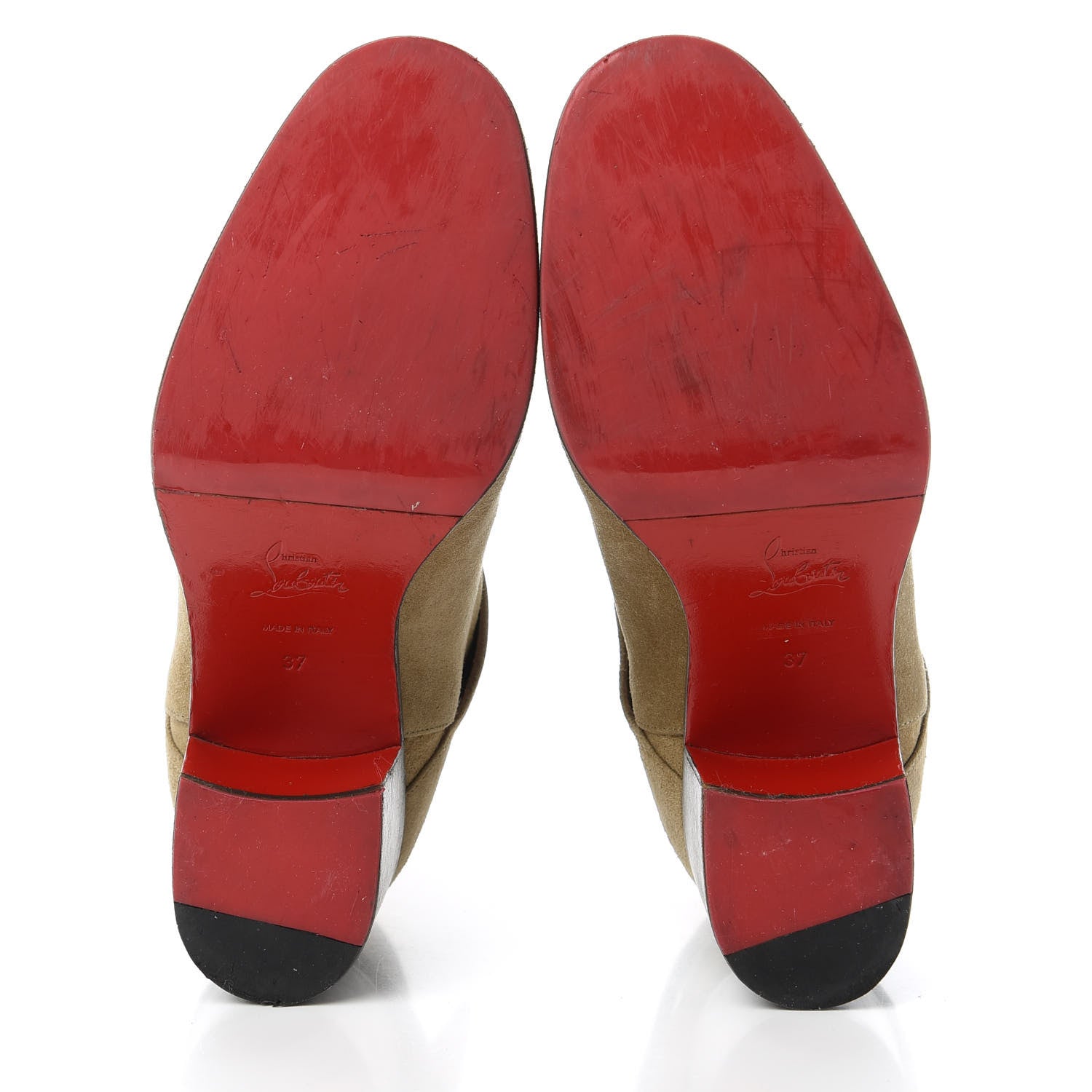 Christian Louboutin Suede Karistrap 70 Ankle Boots 37 Camel 5 of 7