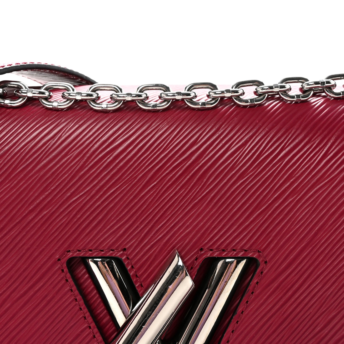 Epi Twist Shoulder Bag MM Fuchsia
