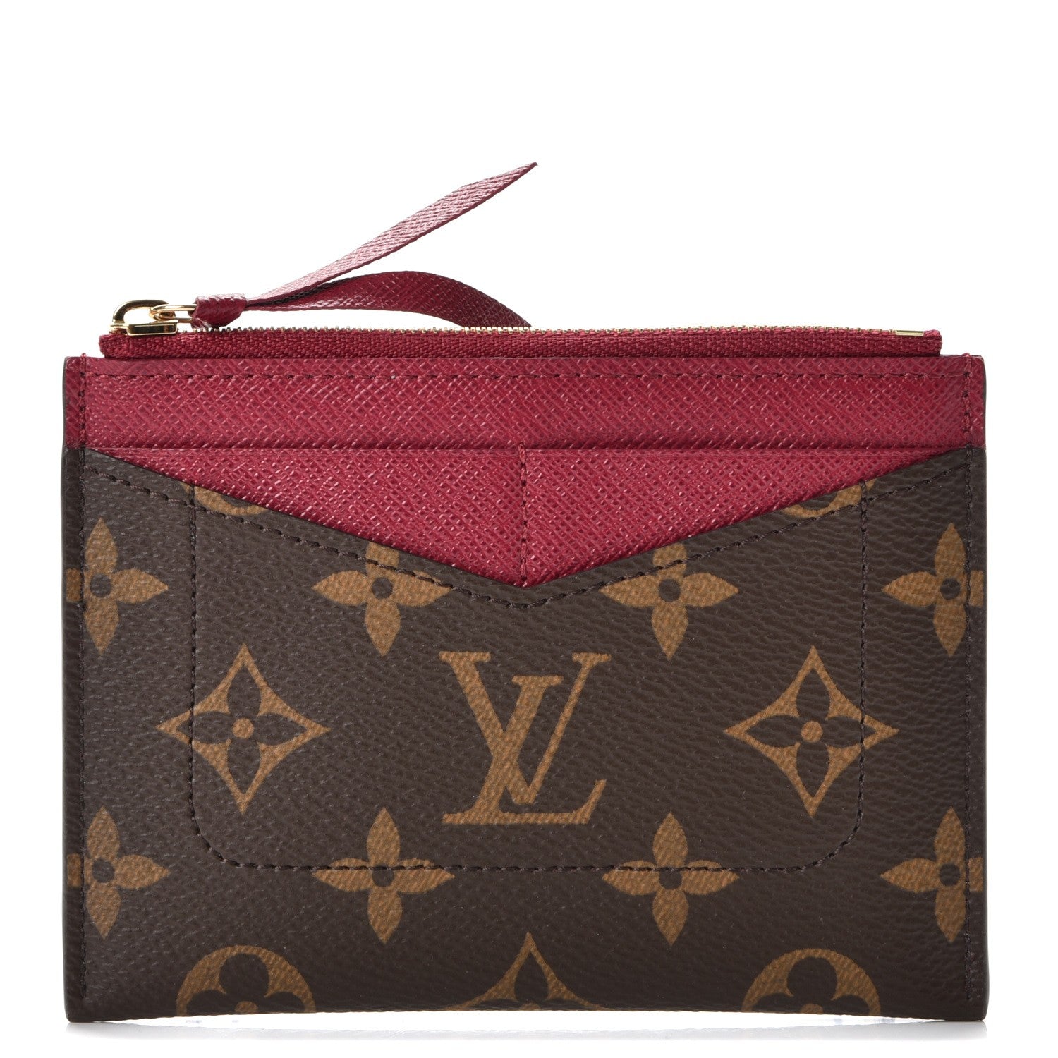Louis Vuitton Monogram Zipped Card Holder Fuchsia 1 of 8