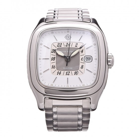 David Yurman Stainless Steel 41mm Thoroughbred GMT Automatic Watch 1 of 8
