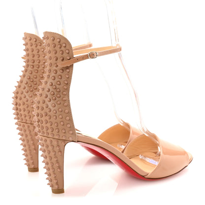 Christian Louboutin Patent Nappa Trezanita 70 Sandals 39 Nude 5 of 9