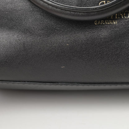 Valentino Garavani Lambskin Crystal B Diamond Tote Black 13 of 21