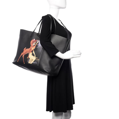 Givenchy Textured Coated Canvas Bambi Print Large Antigona Tote Black 2 of 9