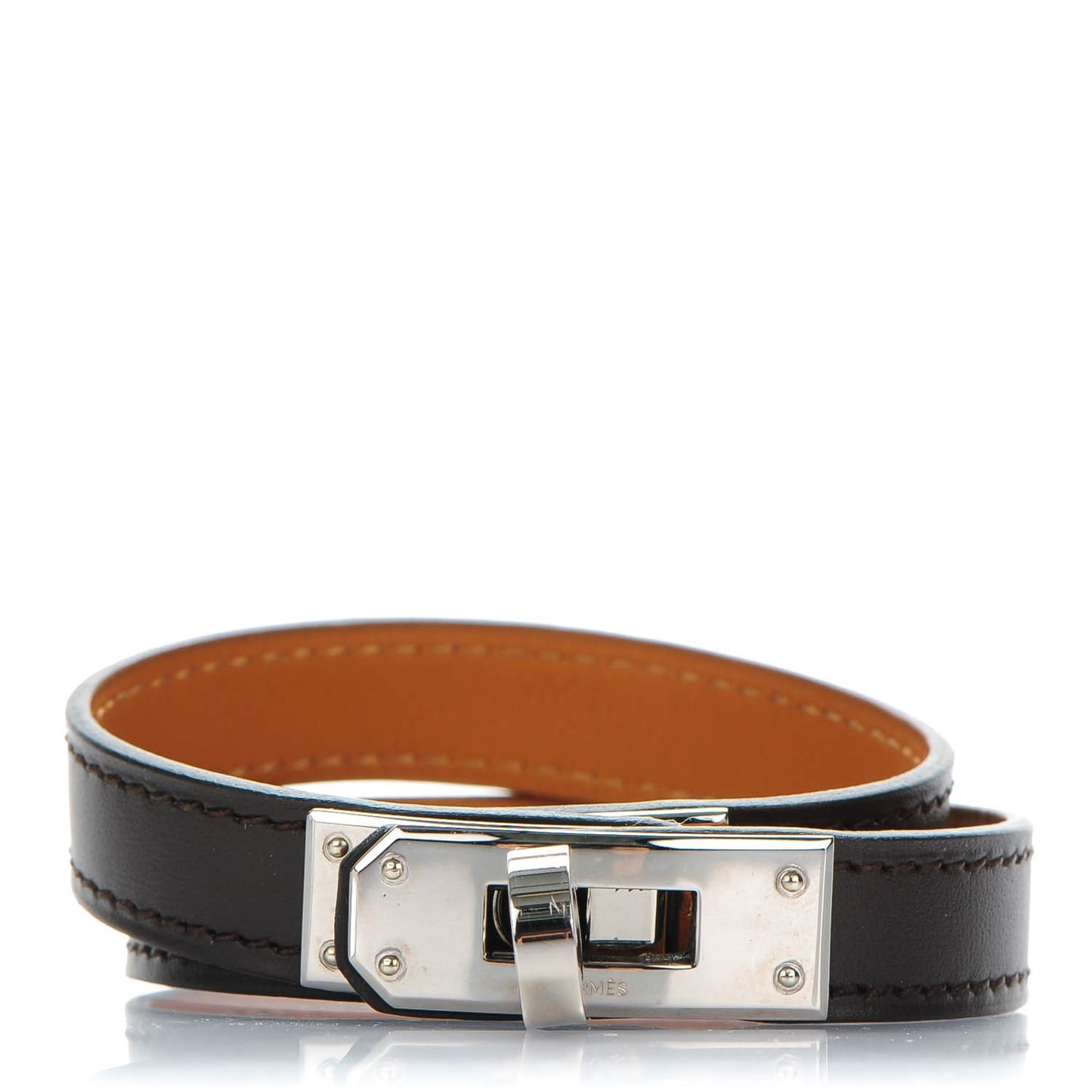 Chamonix Kelly Double Tour Bracelet M Chocolate