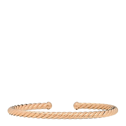 David Yurman 18K Rose Gold 4mm Cablespira Bracelet 2 of 3