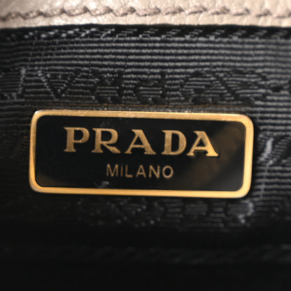 Prada Vitello Phenix Double Zip Crossbody Bag Argilla 6 of 9