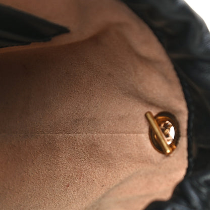 Gucci Calfskin Matelasse Mini GG Marmont 2.0 Bucket Bag Black 11 of 17