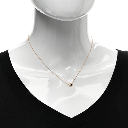 Tiffany 18K Rose Gold 6.5mm Elsa Peretti Bean Pendant Necklace 2 of 4